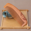 FQ marca insignia de encargo del cabello escultura dientes anchos masaje peine de madera de melocotón
